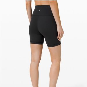 Lululemon Black Wunder Train High-Rise Shorts 6”